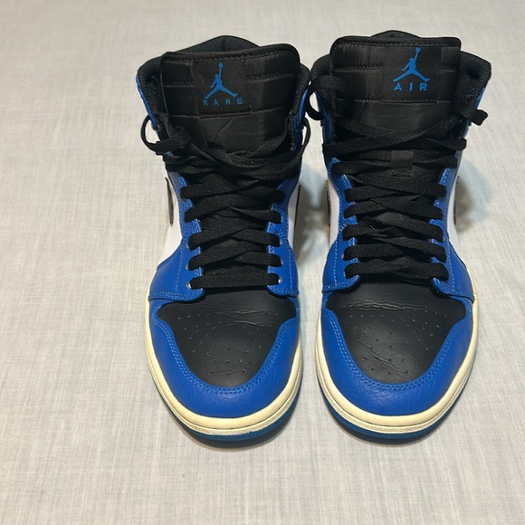 Nike Air Jordan Men's High-Top Sneakers - Black and Blue - Picture 7 of 9